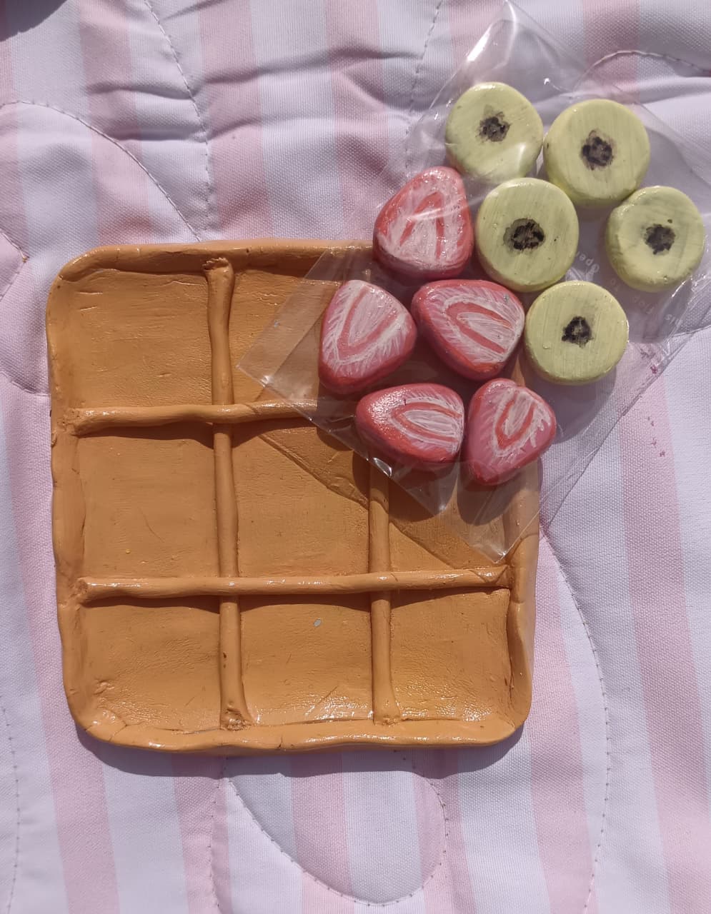 CLAYBOP Handmade Tic-Tac-Toe Board + Foodie Pieces alternate